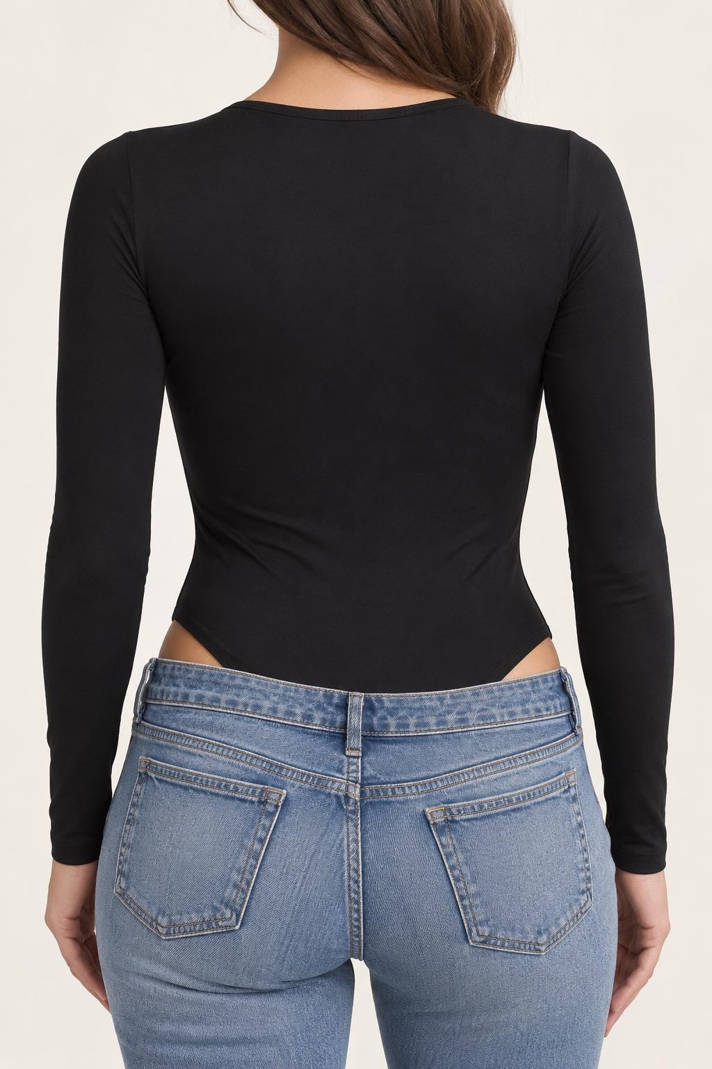Limited Edition Black White Bodysuit, Red Lips Print, Gothic Long Sleeve (1 of 50)