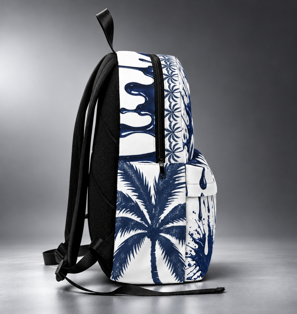Navy Drip Backpack