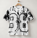 God Is Good 88 Mesh Football Jersey, Black and White Palm Tree & Paint Splatter Streetwear, Limited Edition