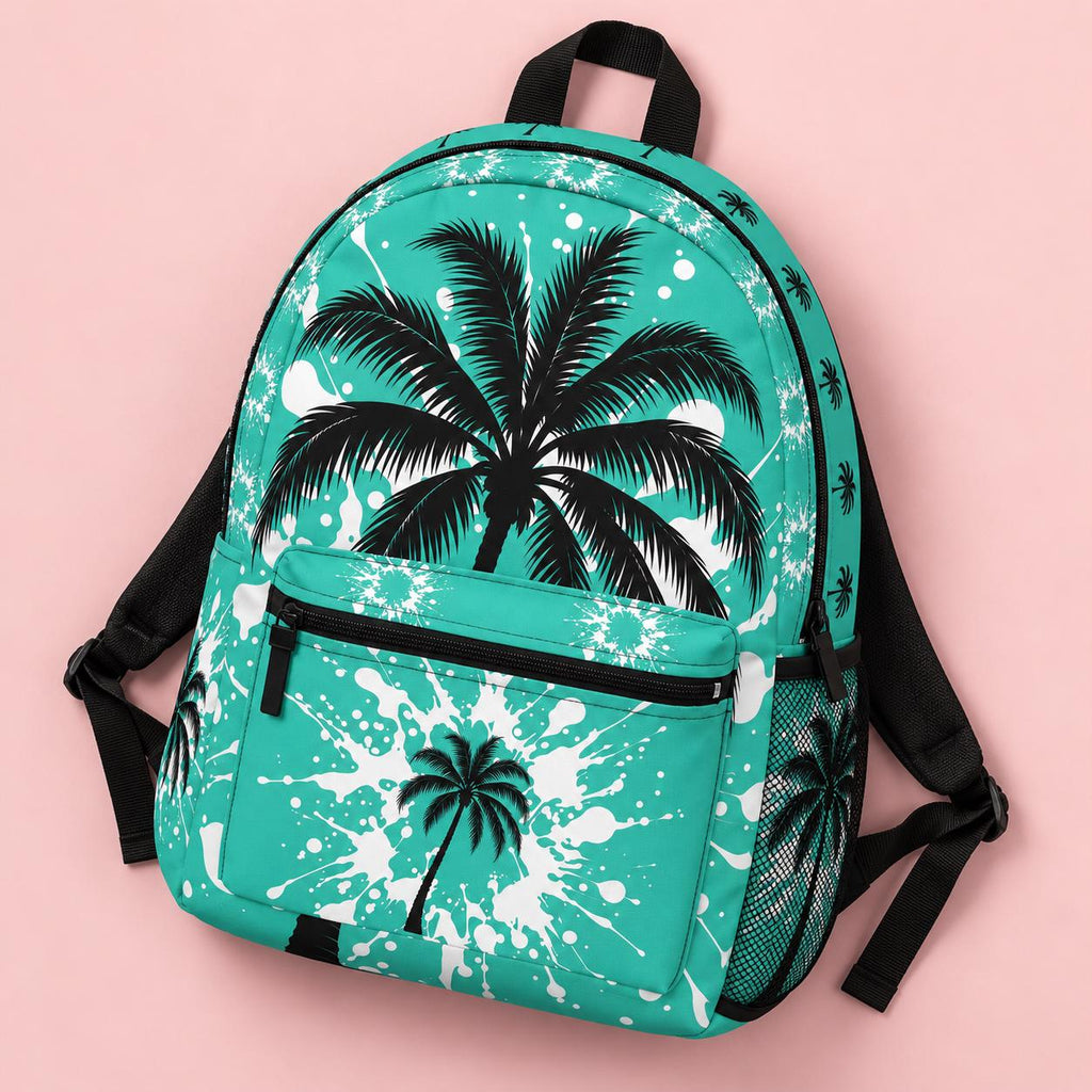 Limited Edition Teal Palm Tree Backpack – Collegiate Faith Style (Only 50 Made)