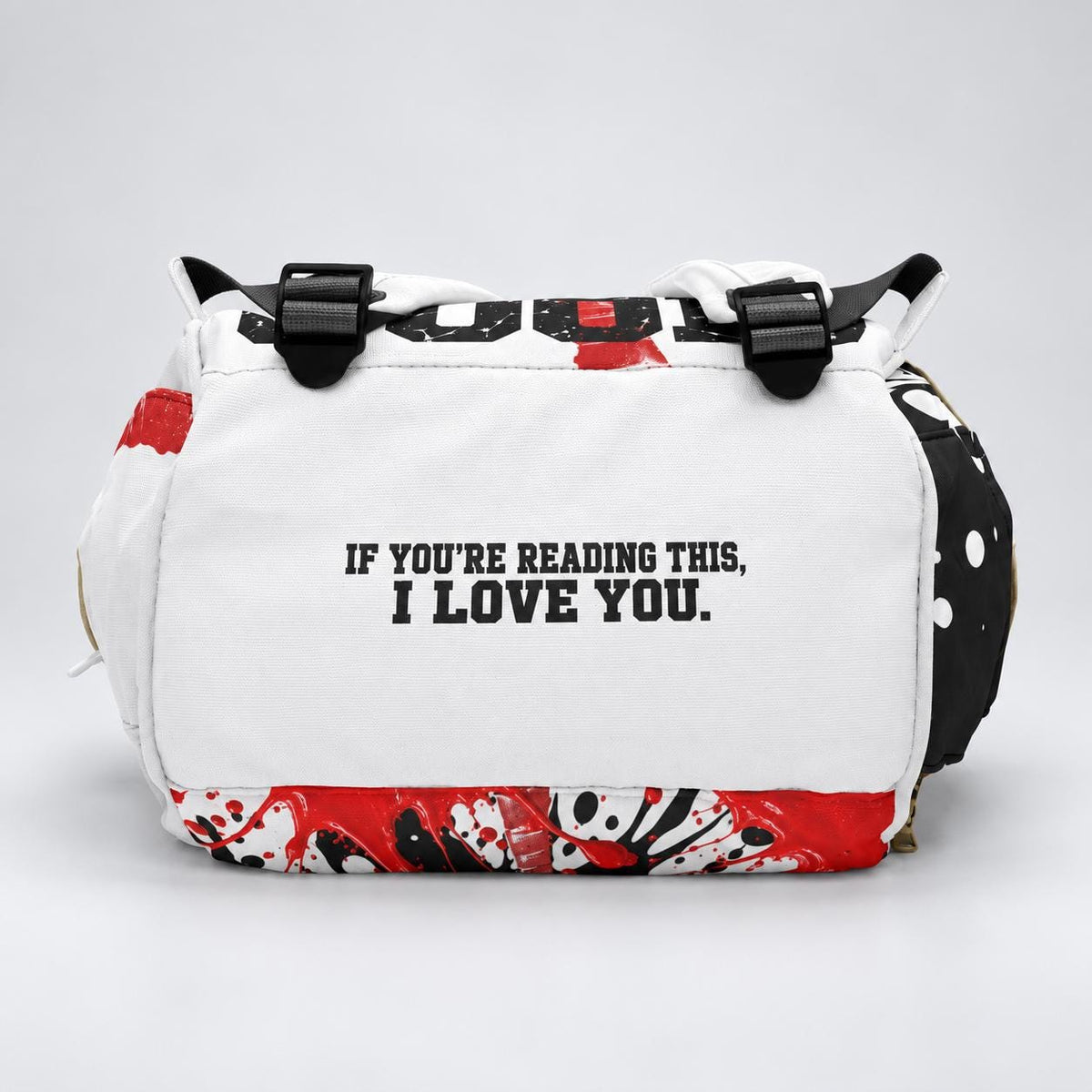 Ruby Red & Black Backpack