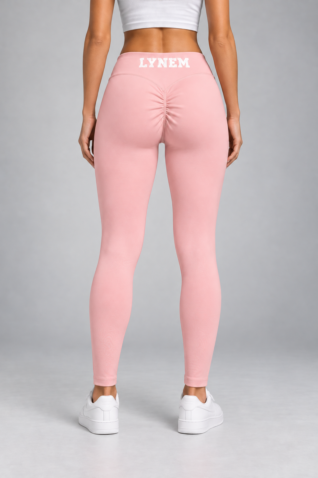 Pink Women’s High Waisted Yoga Leggings