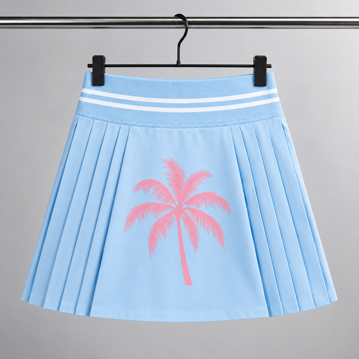 Pink Palm Mini Skirt