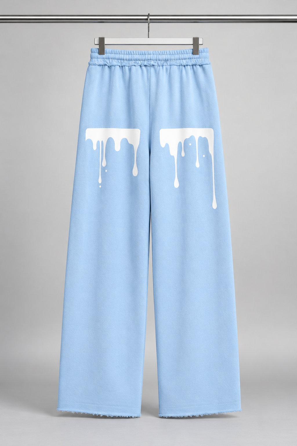 Women’s Wide Leg Raw Edge Sweatpants