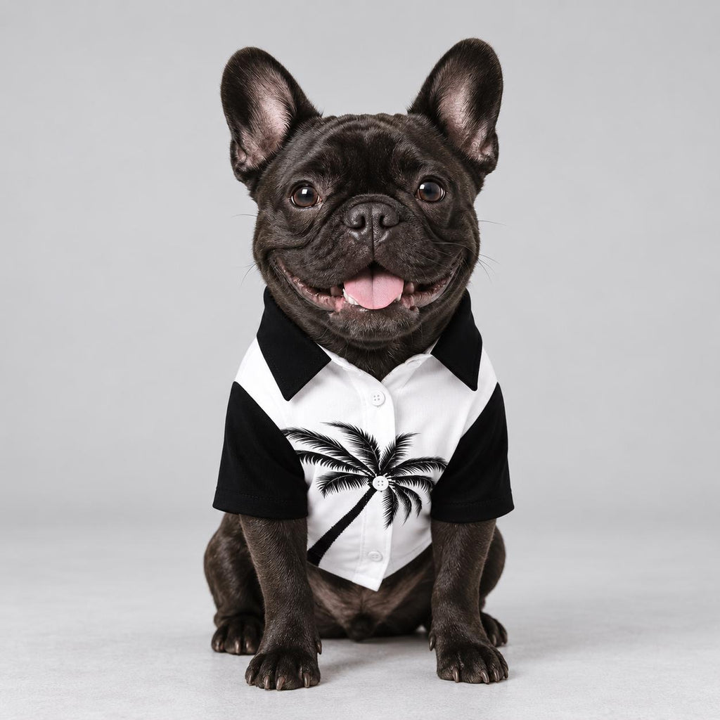 Limited Edition Palm Tree Butler Dog Top – Hawaiian Style Pet Shirt (1 of 50)