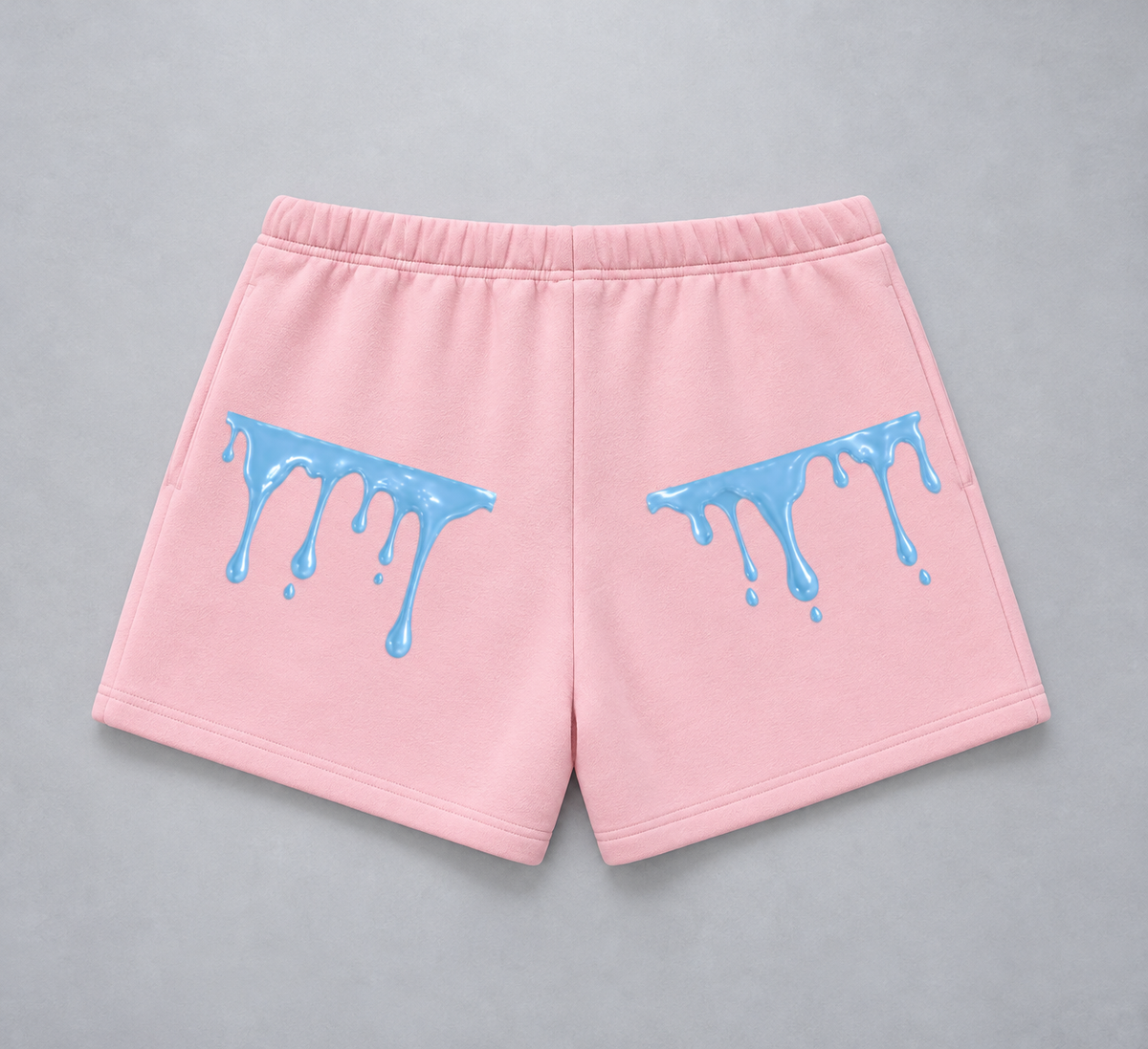 Pink Baby Blue Drip  Sweatshorts