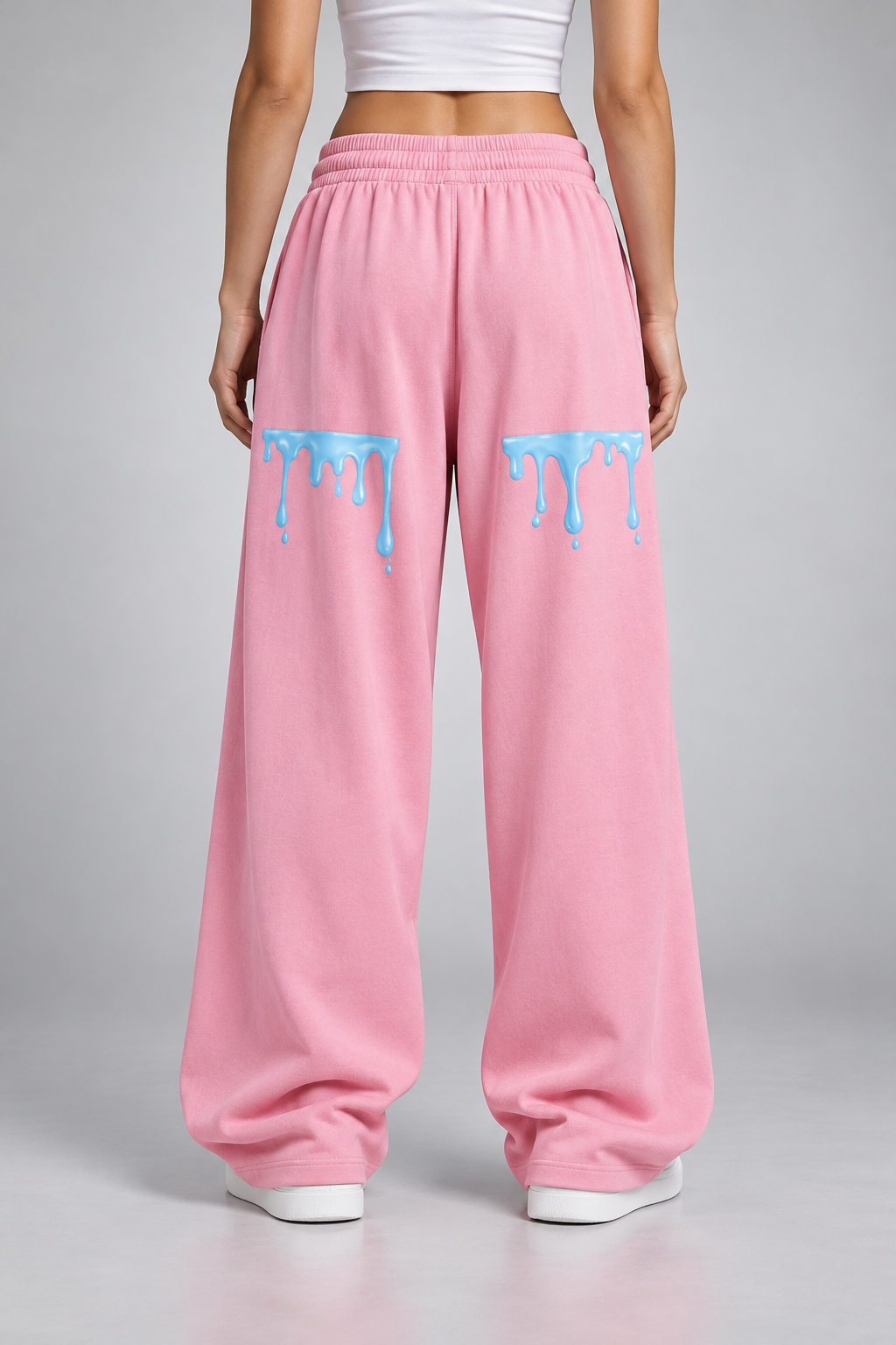 Pink Vintage Washed Waist Pants