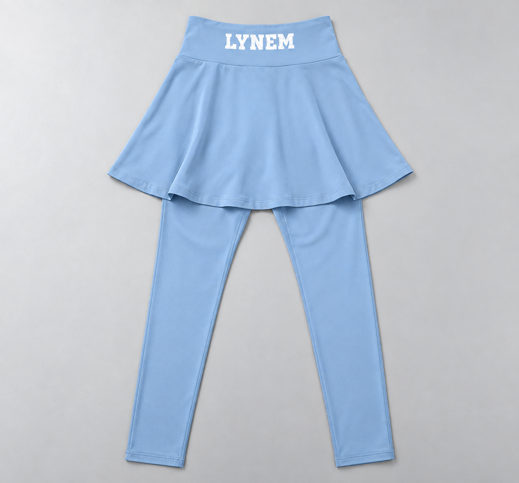 Baby Blue Women's Yoga Panelled Skorts