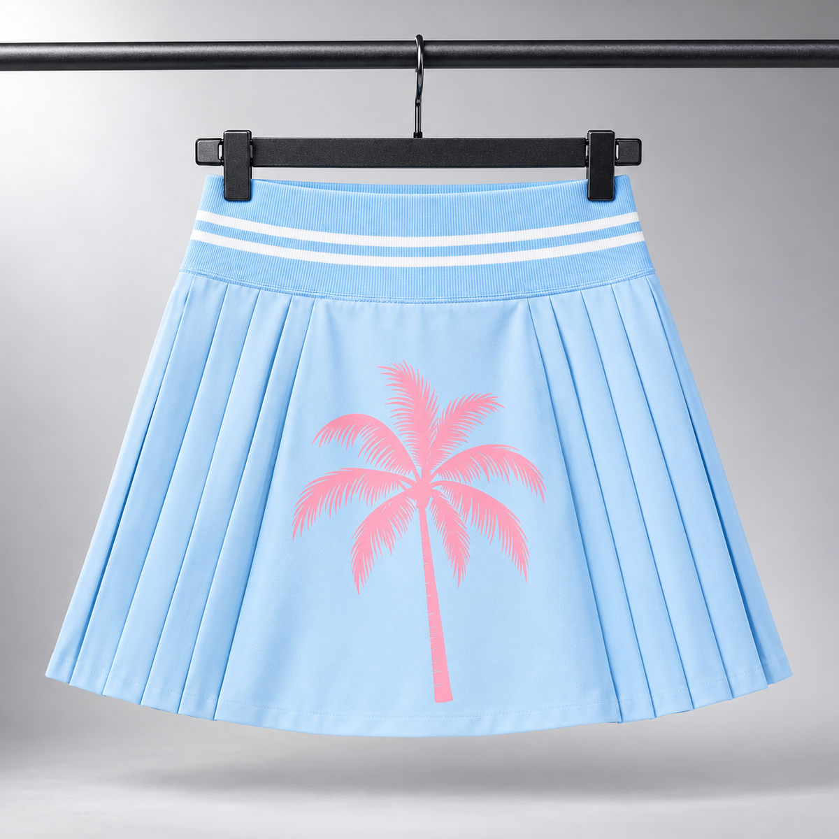 Pink Palm Mini Skirt