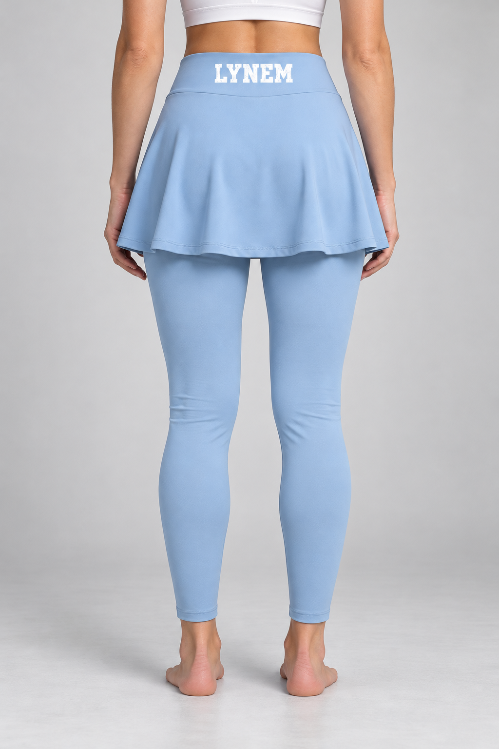 Baby Blue Women's Yoga Panelled Skorts