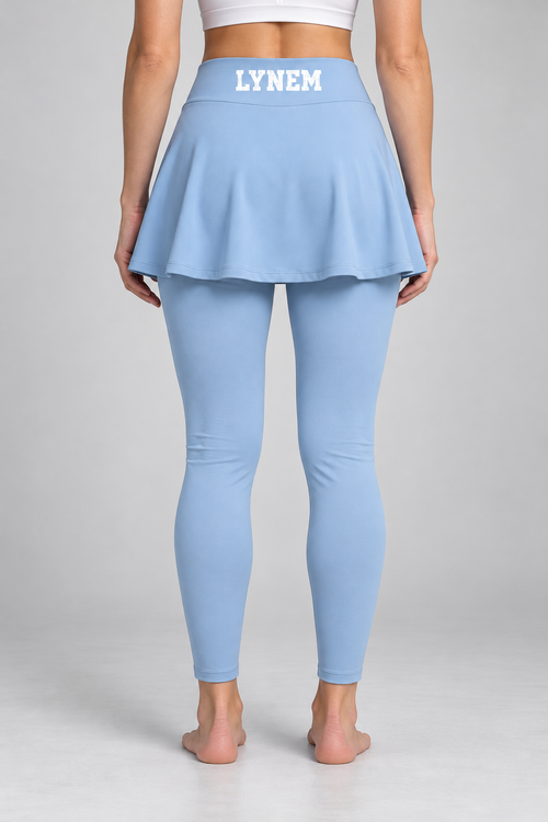 Baby Blue Women's Yoga Panelled Skorts