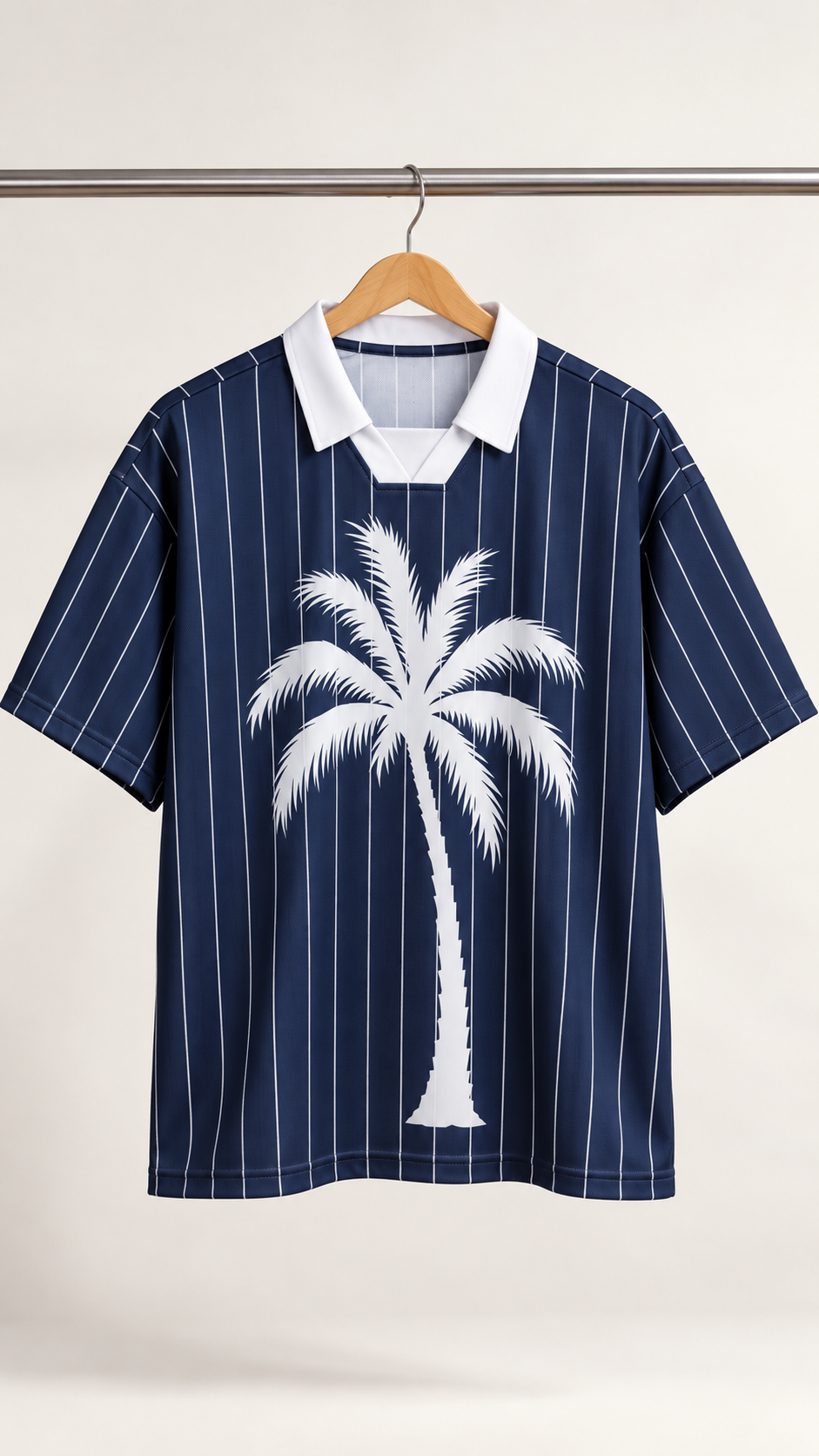 Navy Blue Pinstripe Soccer jersey