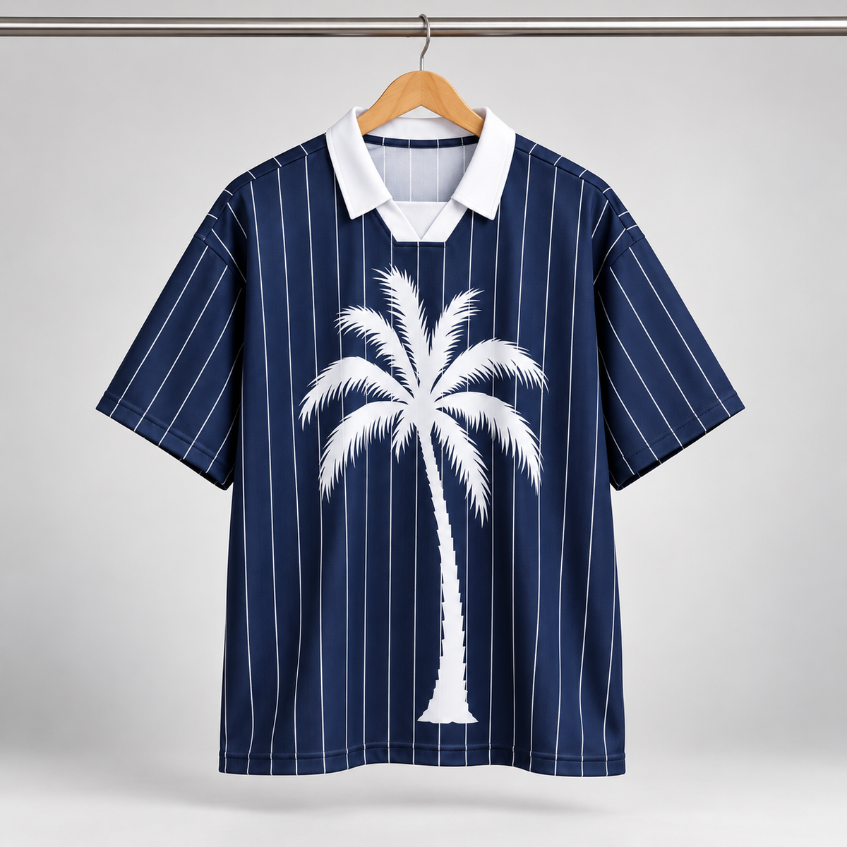 Navy Blue Pinstripe Soccer jersey