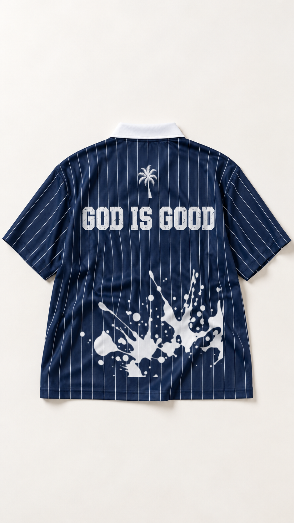 Navy Blue Pinstripe Soccer jersey