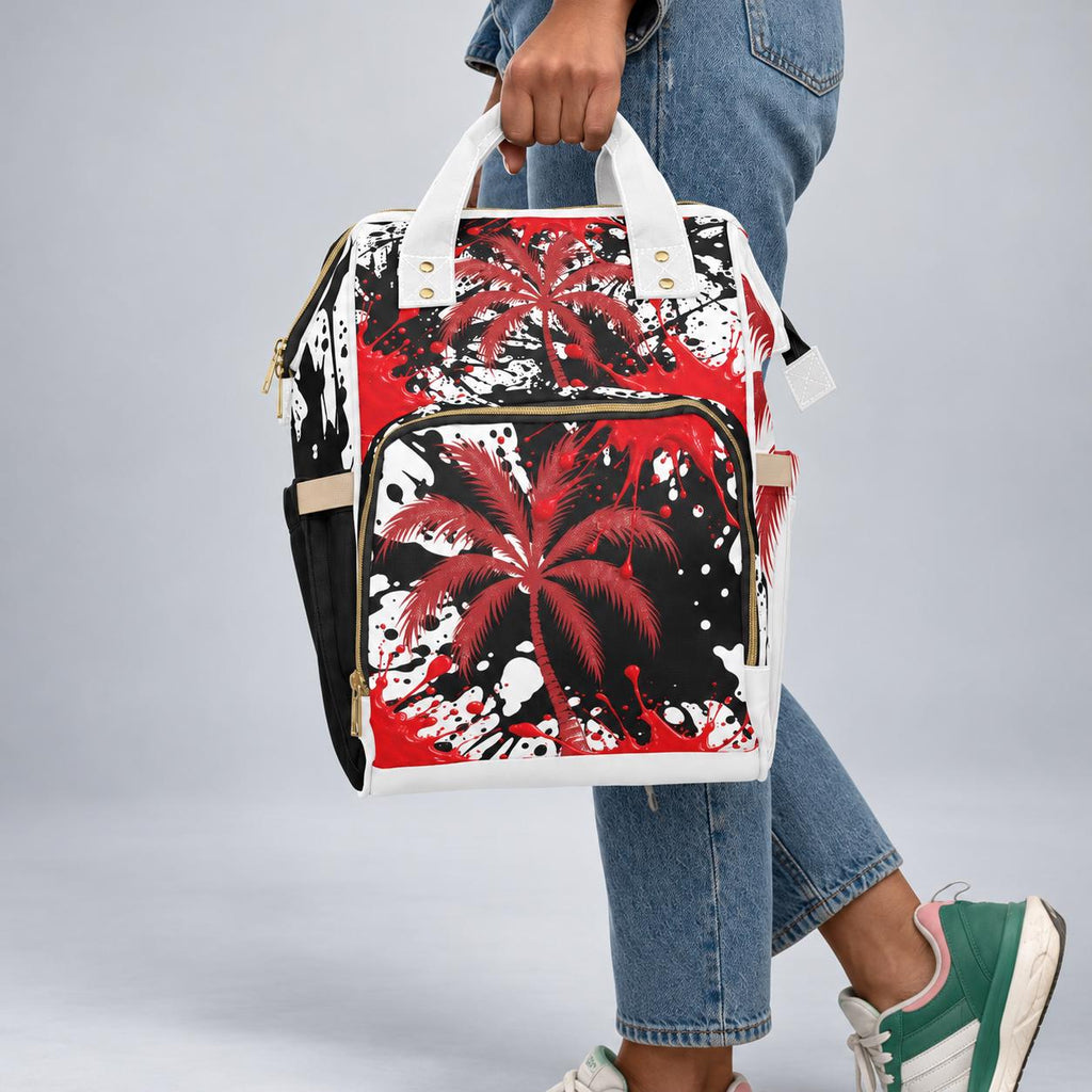 Ruby Red & Black Backpack