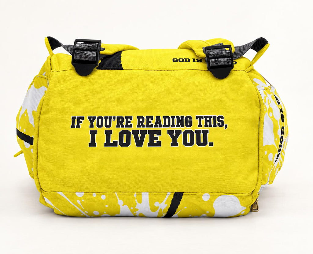 God Is Good Yellow Palm Tree Backpack - Limited Edition - Only 50 Available
