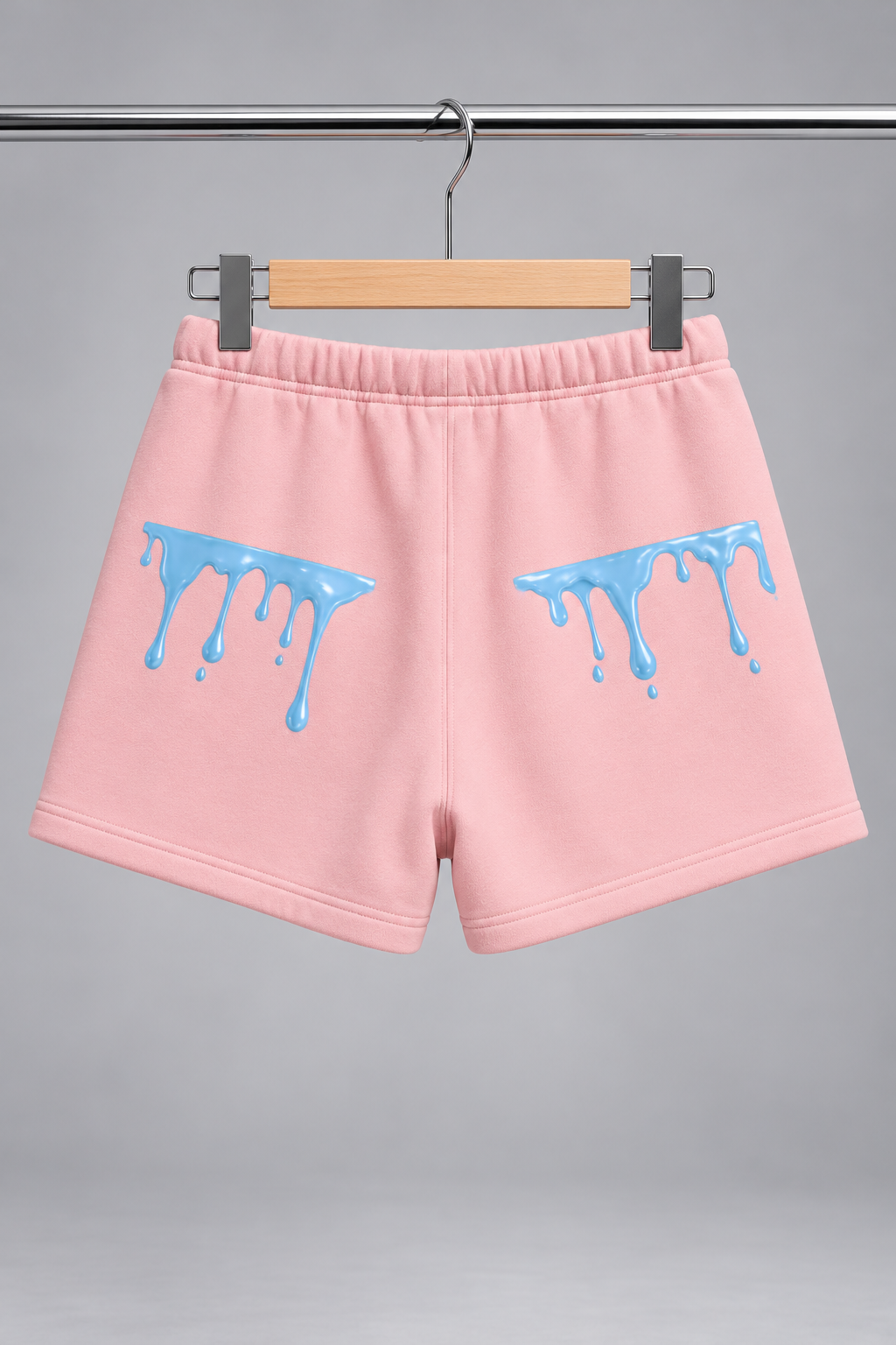 Pink Baby Blue Drip  Sweatshorts
