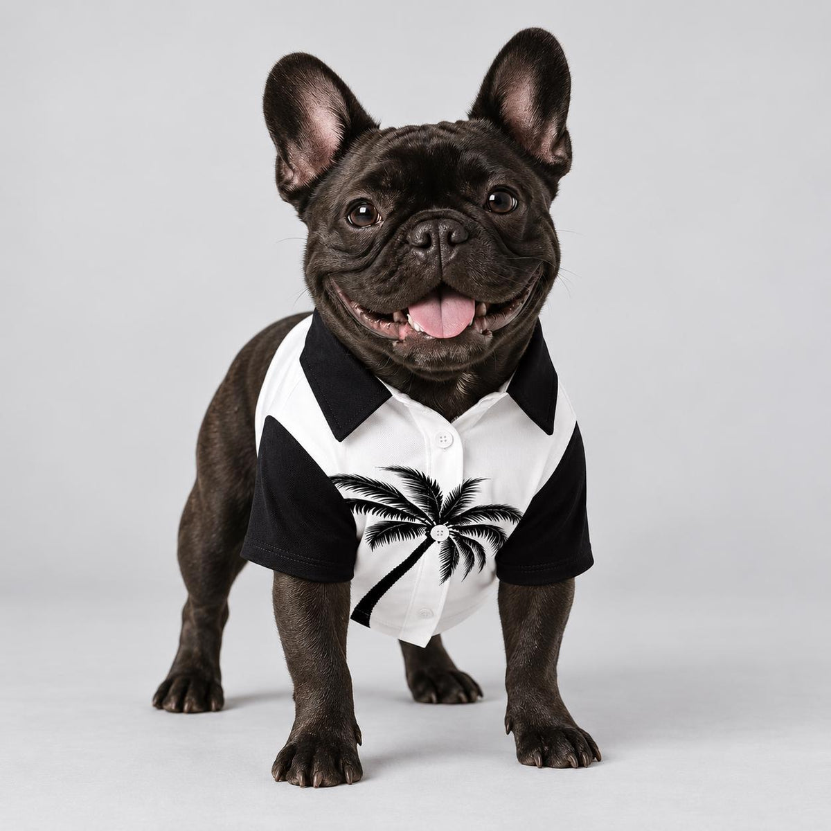 Limited Edition Palm Tree Butler Dog Top – Hawaiian Style Pet Shirt (1 of 50)