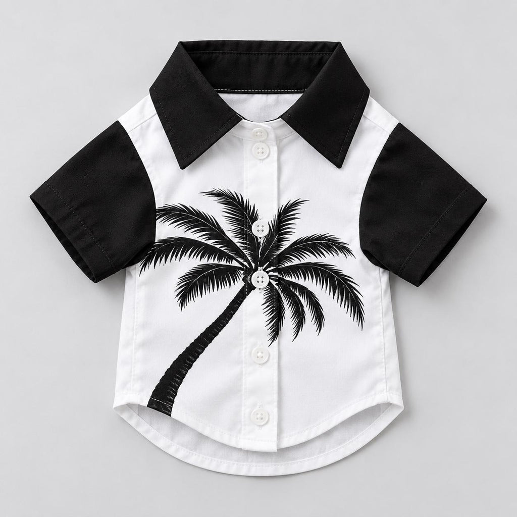 Limited Edition Palm Tree Butler Dog Top – Hawaiian Style Pet Shirt (1 of 50)