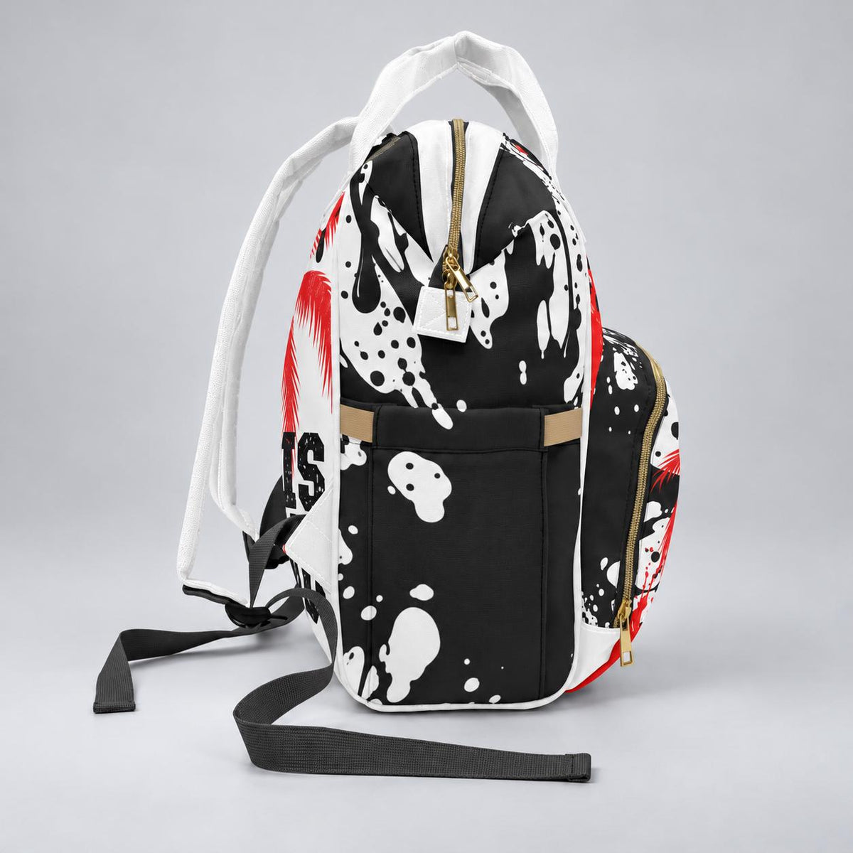 Ruby Red & Black Backpack