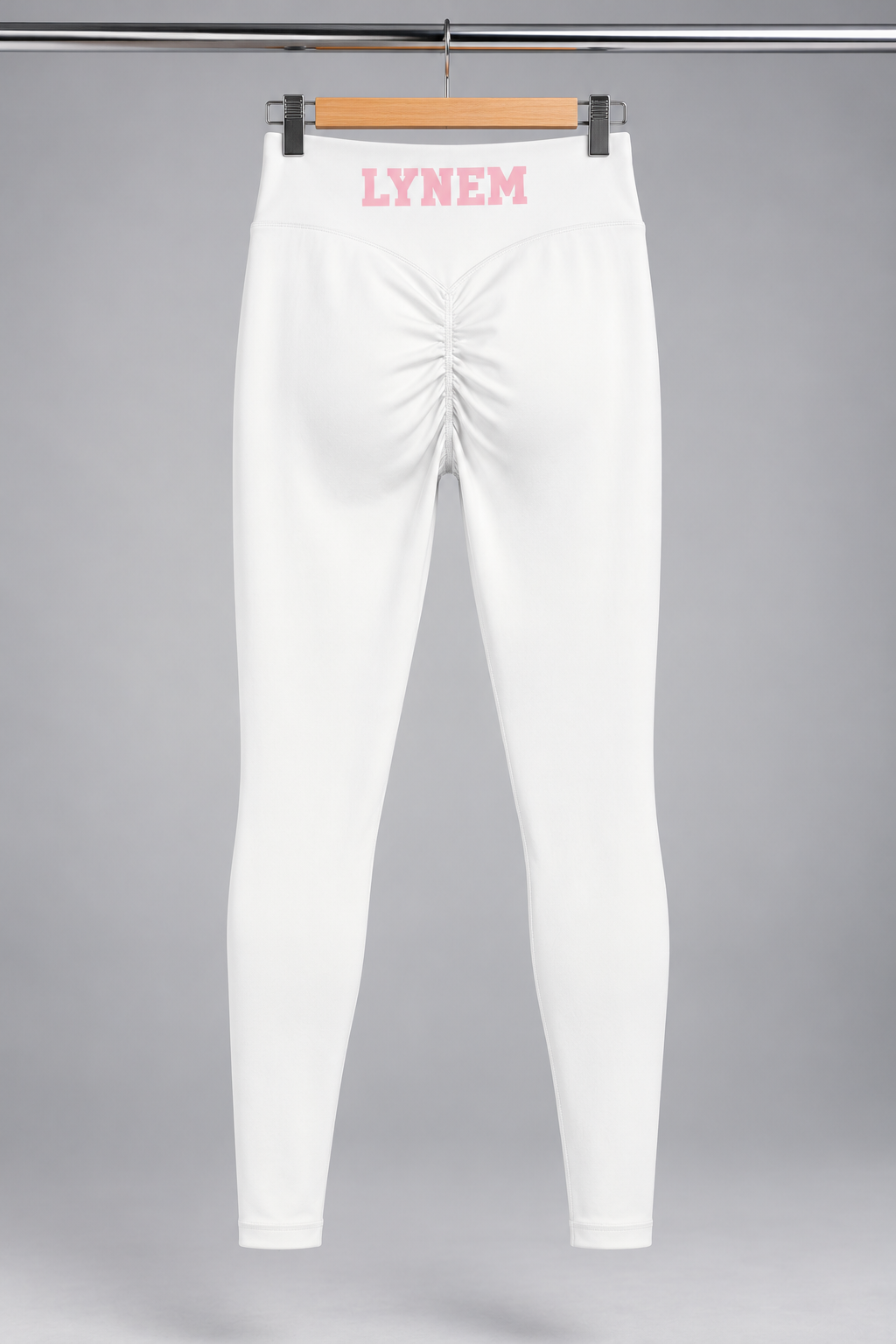White Women’s High Waisted Yoga Leggings