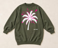 Olive Green Oversized Sweatshirt Dress, Pink Palm Tree Graphic, God Is Good Crewneck, I Love You Back Print, Limited Edition