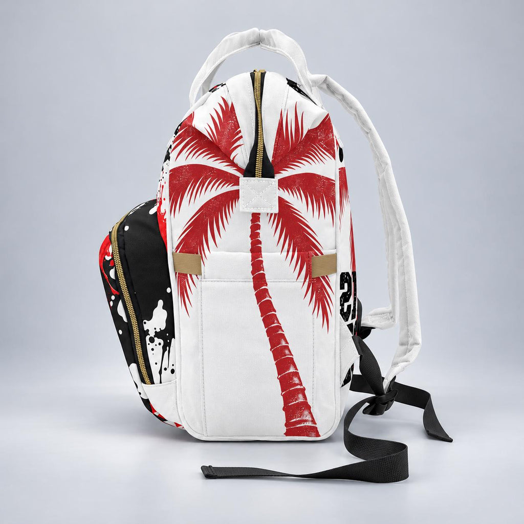 Ruby Red & Black Backpack