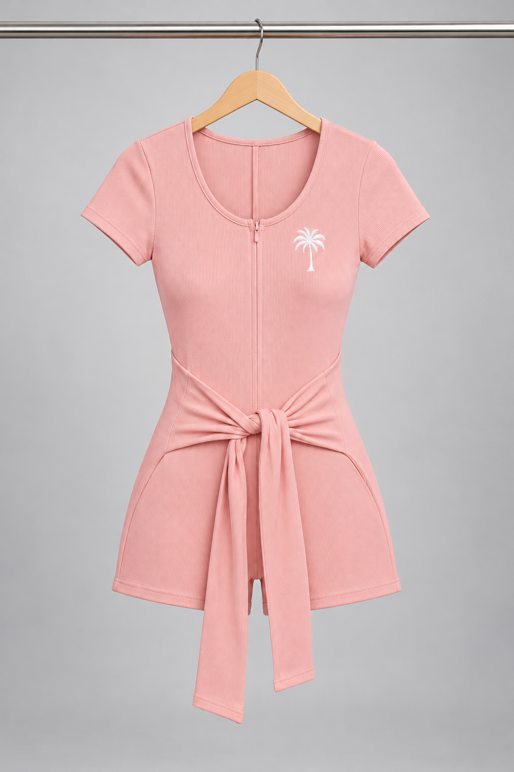 Women's Dual-Function Cape Tie-Waist Romper