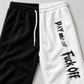 Limited Edition Split Fleece Lounge Pants – Black/White Gothic Print (1 of 50)